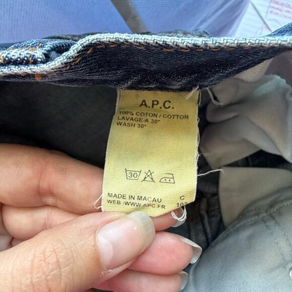 A.P.C. New Standard Slim Straight Unisex Denim Jeans Size 32 - Picture 5 of 6